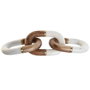 Home ESPRIT Figurine Décorative Design Chaîne Blanc Marron Doré