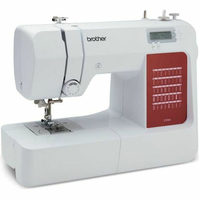 Brother CS10s, Machine à coudre électronique Blanche et Rouge Brother CS10s, Machine à coudre électronique Blanche et Rouge