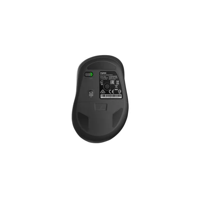 Rapoo M500 Silent - Souris sans fil silencieuse avec Bluetooth et 2.4 GHz, 1600 DPI, noir