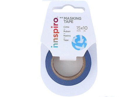 Innspiro Cinta masking tape Washi oiseaux bleu série Ultramar 15mm x 10m Innspiro Cinta masking tape Washi oiseaux bleu série Ultramar 15mm x 10m