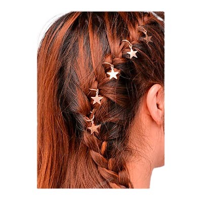 BIFULL Anneaux décoratifs avec étoiles pour les cheveux BIFULL Anneaux décoratifs avec étoiles pour les cheveux