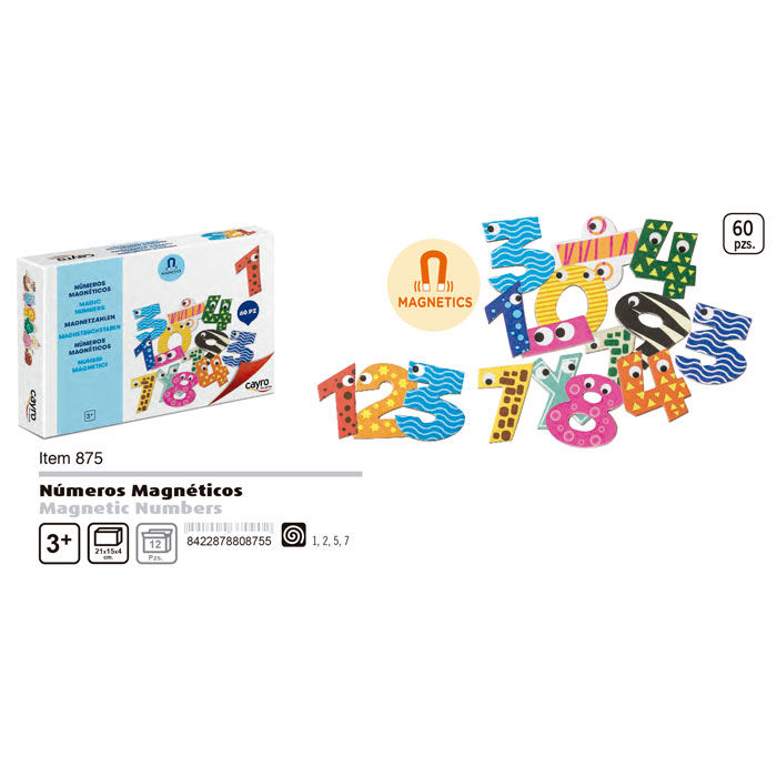 Cayro Numeros Magneticos (60 Pzs)