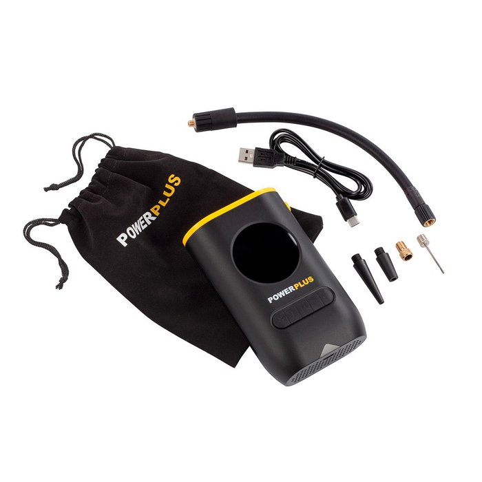 Powerplus Pompe à air avec batterie 8 V Powerplus Pompe à air avec batterie 8 V