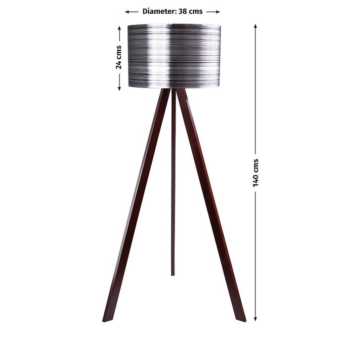 Kano-2 Lampadaire Noir / Marron Kano-2 Lampadaire Noir / Marron