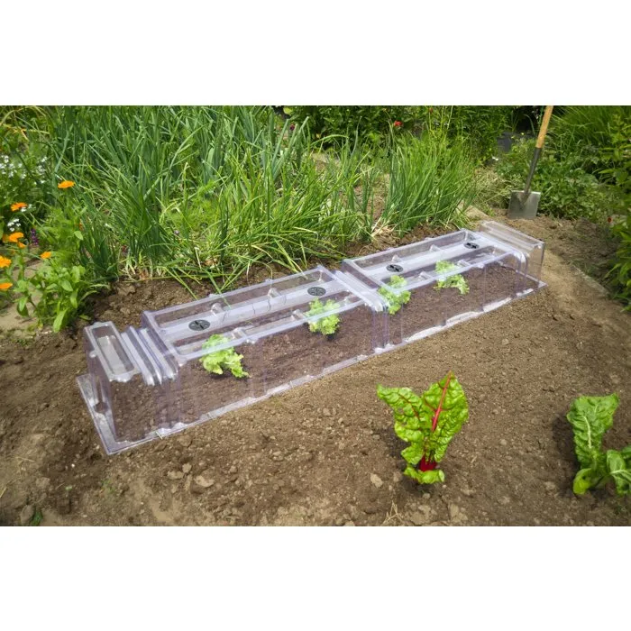Nature - Embout de fermeture pour tunnel de forçage modulaire - 22 x 21,5 x 40 cm - PVC traité anti|UV avec ancres