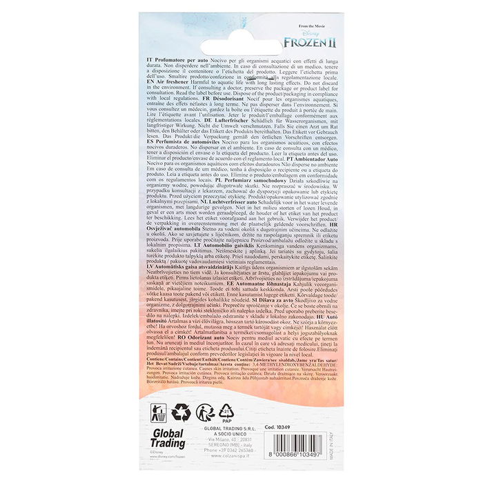 Licensing CZ10349 - Parfum d'ambiance Frozen 2 - Produit officiel sous licence - Outlet