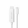 Hyper HyperDrive Câble USB-C vers HDMI 4K60Hz 8ft/2.5m Tressé - Blanc
