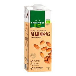 Santiveri Boisson Végétale Amande Bio 1L - Sans Lactose, Vegan