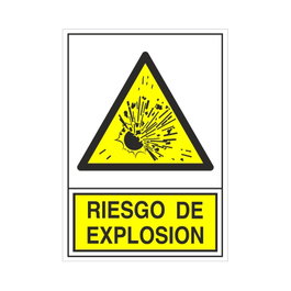 DUVER Panneau de sécurité Risque d'explosion 420x297 mm en plastique