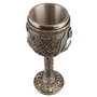 Copa Caballeros de las Cruzadas, Coupe décorative médiévale chevalier en résine avec pièces en acier inoxydable, Dimensions : 19,5 x 9 x 9 cm