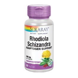 SOLARAY Schizandra - Rhodiola 500mg 60 capsules végétales