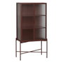 BigBuy Home Vitrine avec Double Porte en Cristal Tuile Verre et Fer