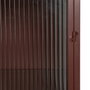 BigBuy Home Vitrine avec Double Porte en Cristal Tuile Verre et Fer