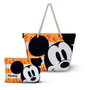 Karactermania Nécessaire Mickey Soleil Orange pour plage, 1 compartiment, dimensions 22.5 x 30.5 x 2 cm