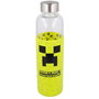 STOR Gourde en verre Minecraft avec étui en silicone 585ml - Bouteille réutilisable écologique sans BPA - Personnages de jeux vidéo