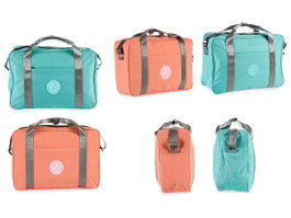 Berilo Sac Voyage avec Anse Turquoise Rose 14 x 34 x 44 cm (Set de 12)