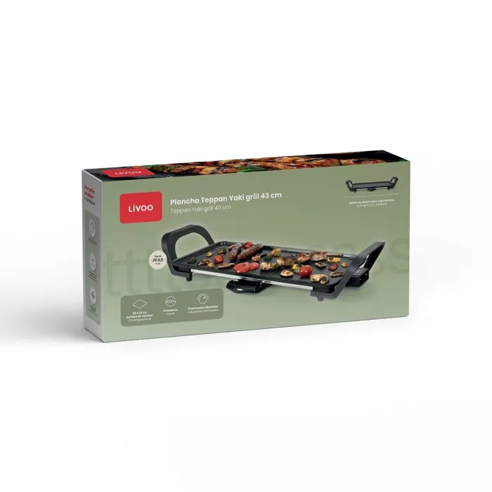 Livoo Plancha Teppan Yaki DOC351 43 cm 2000 W