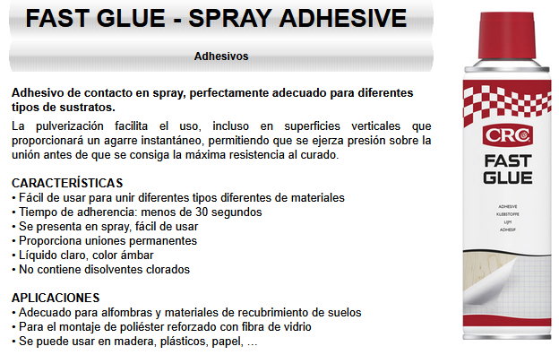 CRC Adhésif de contact en spray 500 ml