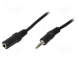 LOGILINK Câble Jack 3,5mm 3pin vers socle 5m noir