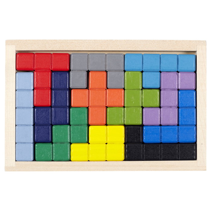 Jeux 2 momes Puzzle Tetris de bois Montessori Jeux 2 momes Puzzle Tetris de bois Montessori