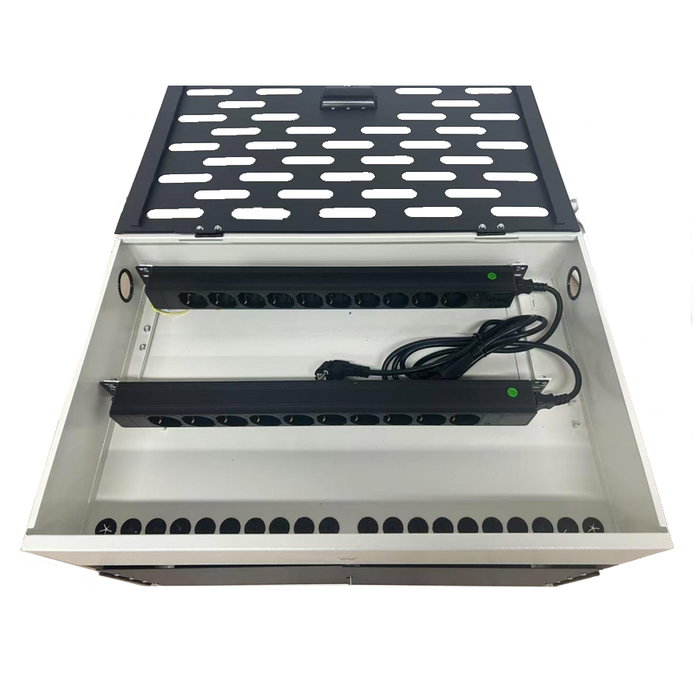 Ewent Armoire de Charge EW1730 pour 20 Appareils Jusqu'à 15,6 pouces avec Serrure