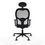 Piqueras y Crespo Chaise de Bureau 1D036G1 Bleu clair