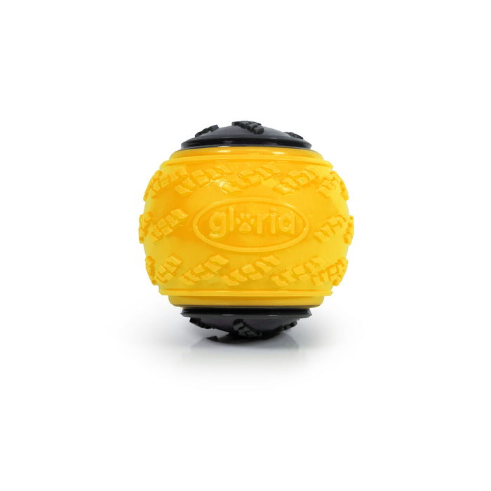 Boule pour animaux de compagnie Gloria PLAY AND RUN Jaune TPR L 8,89 cm Boule pour animaux de compagnie Gloria PLAY AND RUN Jaune TPR L 8,89 cm