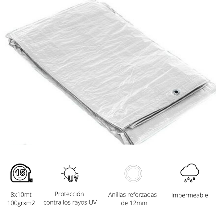 Riegolux Toldo Blanco Multiuso 8X10 90Grs