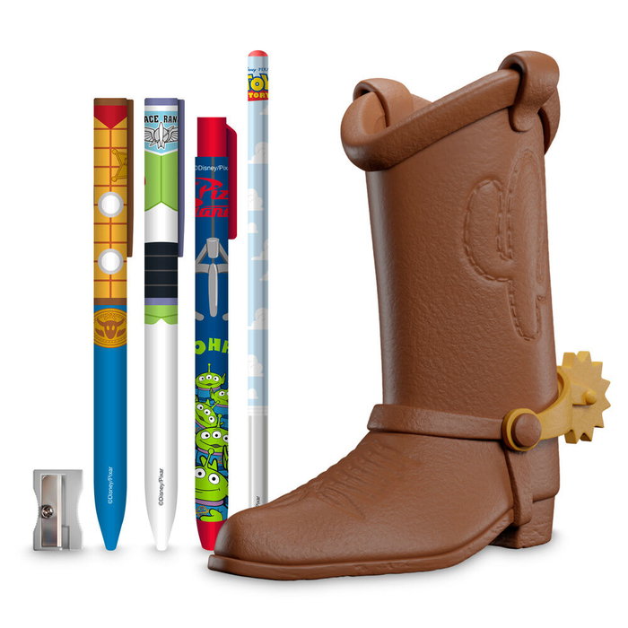 Grupo Erik Disney Pixar Toy Story pot à crayons avec set de papeterie Botte de Woody Grupo Erik Disney Pixar Toy Story pot à crayons avec set de papeterie Botte de Woody