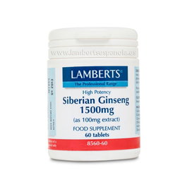 LAMBERTS Ginseng Sibérien 1500 mg 60 comprimés