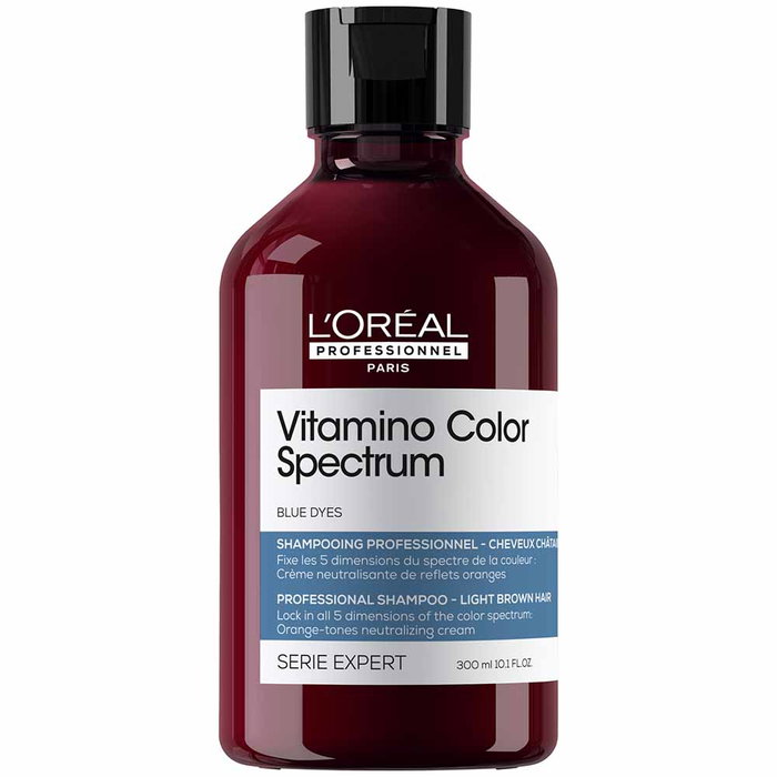 L'Oréal Professionnel Vitamino Color Spectrum - Shampooing Neutralisant Tons Jaunes ou Orangés - Pour Cheveux Colorés - 300 ml