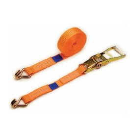 PATACHO Sangle à cliquet en polyester orange 8,5 m avec crochet fermé