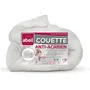 Abeil Couette Anti-Acariens 2 Personnes Blanc 220 x 240 cm - Chaude 400 g/m2 - Enveloppe 100% Coton - Lavable Machine - Certifiée OEKO-TEX