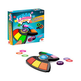BIZAK Pulsa El Primero El Desafío 61832125 - Jeu de réflexes et rapidité en espagnol, avec machine et 50 cartes, pour adultes et enfants à partir de 6 ans
