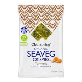CLEARSPRING Snack d'algues nori au curcuma
