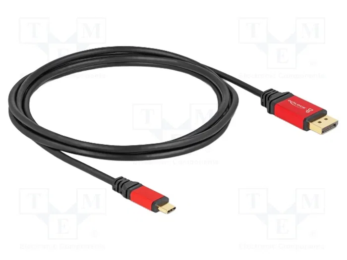 DELOCK Câble USB-C vers DisplayPort 1.4, 2m, Noir DELOCK Câble USB-C vers DisplayPort 1.4, 2m, Noir