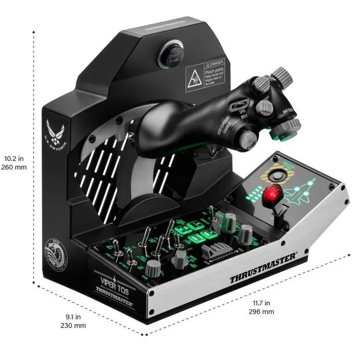 Thrustmaster Viper TQS Mission Pack - Manette des gaz pour simulateur de vol PC, USB, Noir Thrustmaster Viper TQS Mission Pack - Manette des gaz pour simulateur de vol PC, USB, Noir