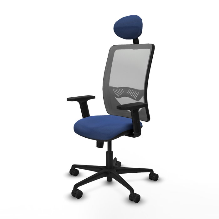 PIQUERAS Y CRESPO Chaise Zulema Synchro Bleu foncé et Gris