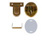 Innspiro Broche Tupi Ovalé Acier Or Vieil 37x32 mm, 2 unités