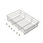 Emuca Tiroir en fil métallique pour armoires et dressings Quartz, 640mm (M80), Acier, Titane