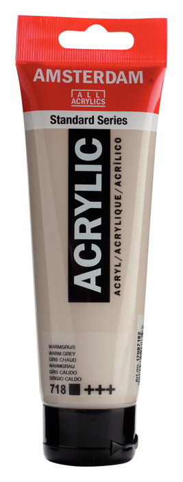 Amsterdam Standard Series Peinture Acrylique Gris Chaud 718 - 120 ml Amsterdam Standard Series Peinture Acrylique Gris Chaud 718 - 120 ml