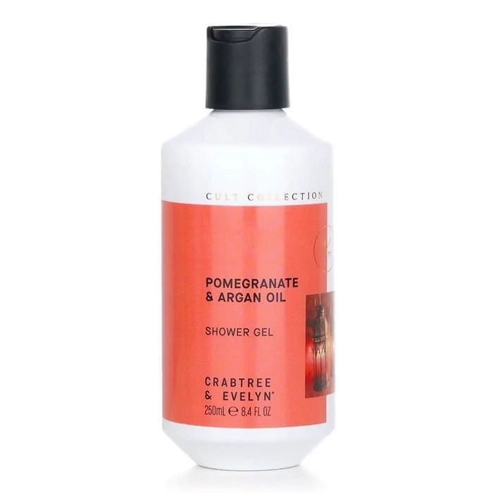 Crabtree & Evelyn Gel Douche Nourrissant Grenade & Argan 250 ml, Pour Tous Types de Peau, Corps Unisexe