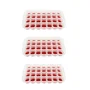Fackelmann Lot de 3 bacs à glaçons roses - 28 glaçons par bac