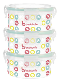 BABYMOOV Kit de 3 conteneurs de conservation alimentaire de 330 ml