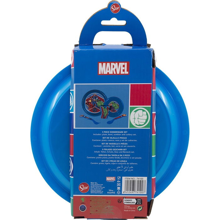 Licensing Ensemble de vaisselle Avengers 5 pièces en boîte cadeau Licensing Ensemble de vaisselle Avengers 5 pièces en boîte cadeau
