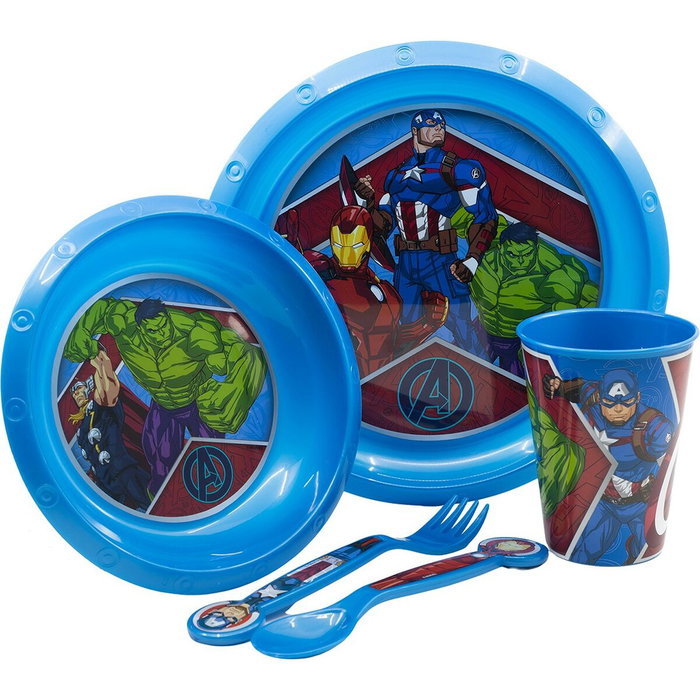 Licensing Ensemble de vaisselle Avengers 5 pièces en boîte cadeau Licensing Ensemble de vaisselle Avengers 5 pièces en boîte cadeau