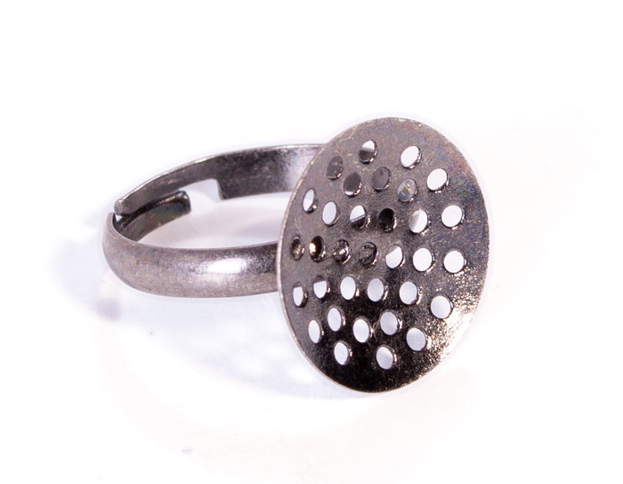Innspiro Lot de 2 anneaux métalliques ajustables argent vieilli Innspiro Lot de 2 anneaux métalliques ajustables argent vieilli