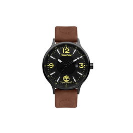 Timberland TDWGA2100902 Marblehead 3H Boîtier Noir et Bracelet Cuir Marron
