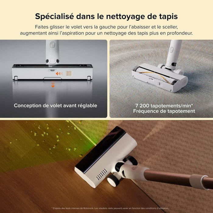 Roborock H60 Hub - Aspirateur Balai sans Fil avec Station de Vidage Automatique