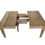 Table de Salle à Manger Home ESPRIT Naturel Sapin 100 x 100 x 78 cm